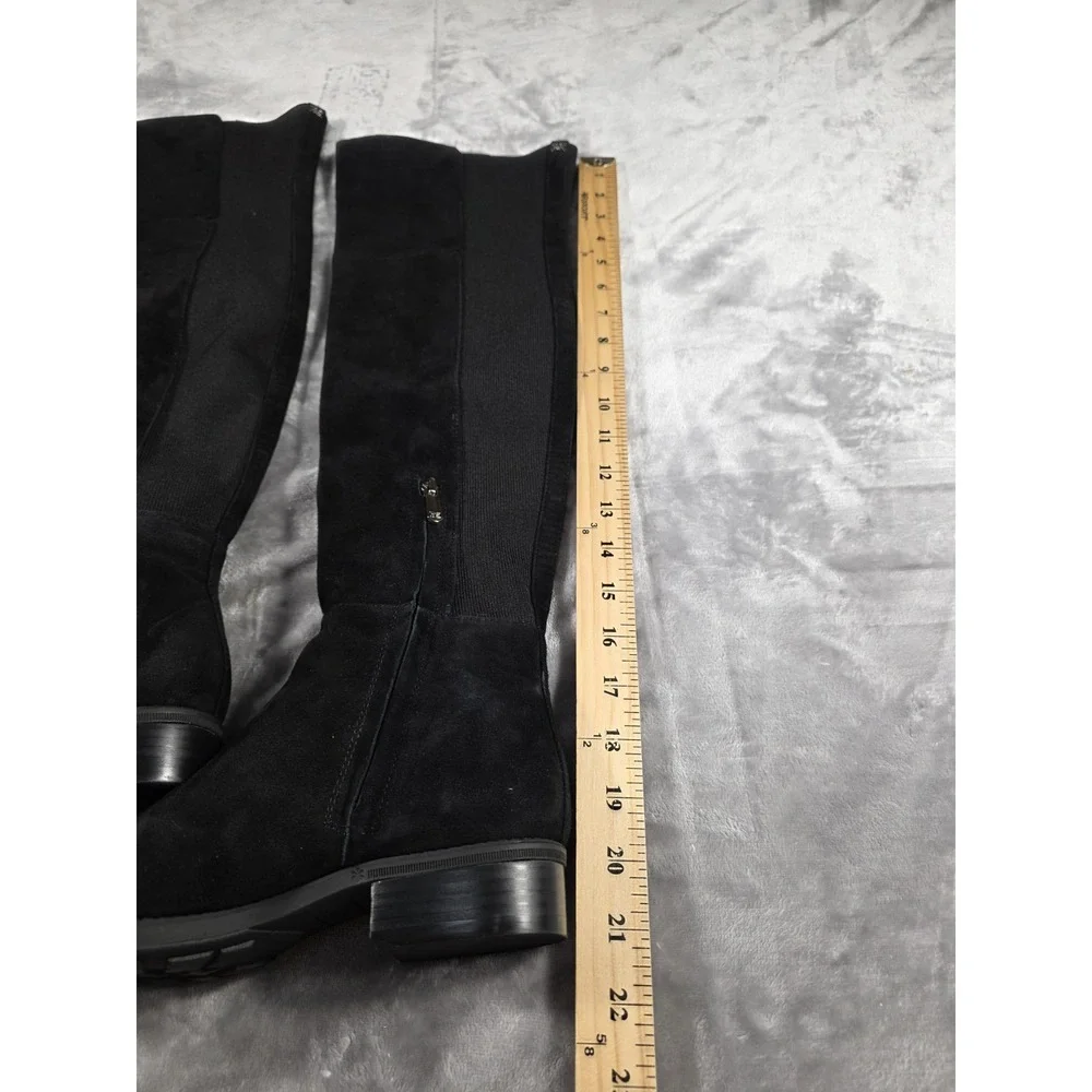 Sam Edelman Pam Black Suede Stretch Over-The-Knee Boots‎ US 5M NWOB